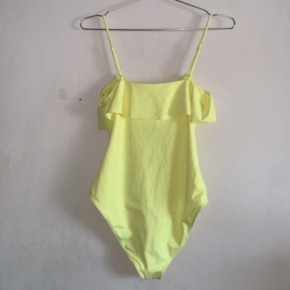 Aritzia Wilfred Nyla Lemon Meringue Bodysuit Size Large - Picture 9 of 9